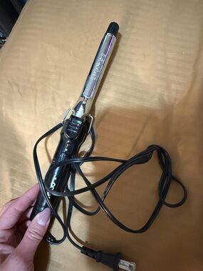 Conair 1/2" Silver Curling Iron - Black Handle